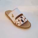 Leather sandal Anika with art 