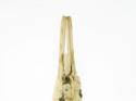 soft leather handbag in ivory color